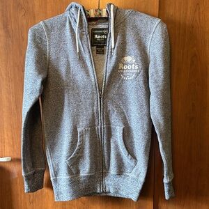 Roots Heather Gray Full-Zip Hoodie
